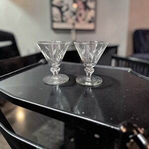 Libbey Simplicity Etched Liquor‎ Glasses, Set of 2, Cocktail Drinkware, Barware